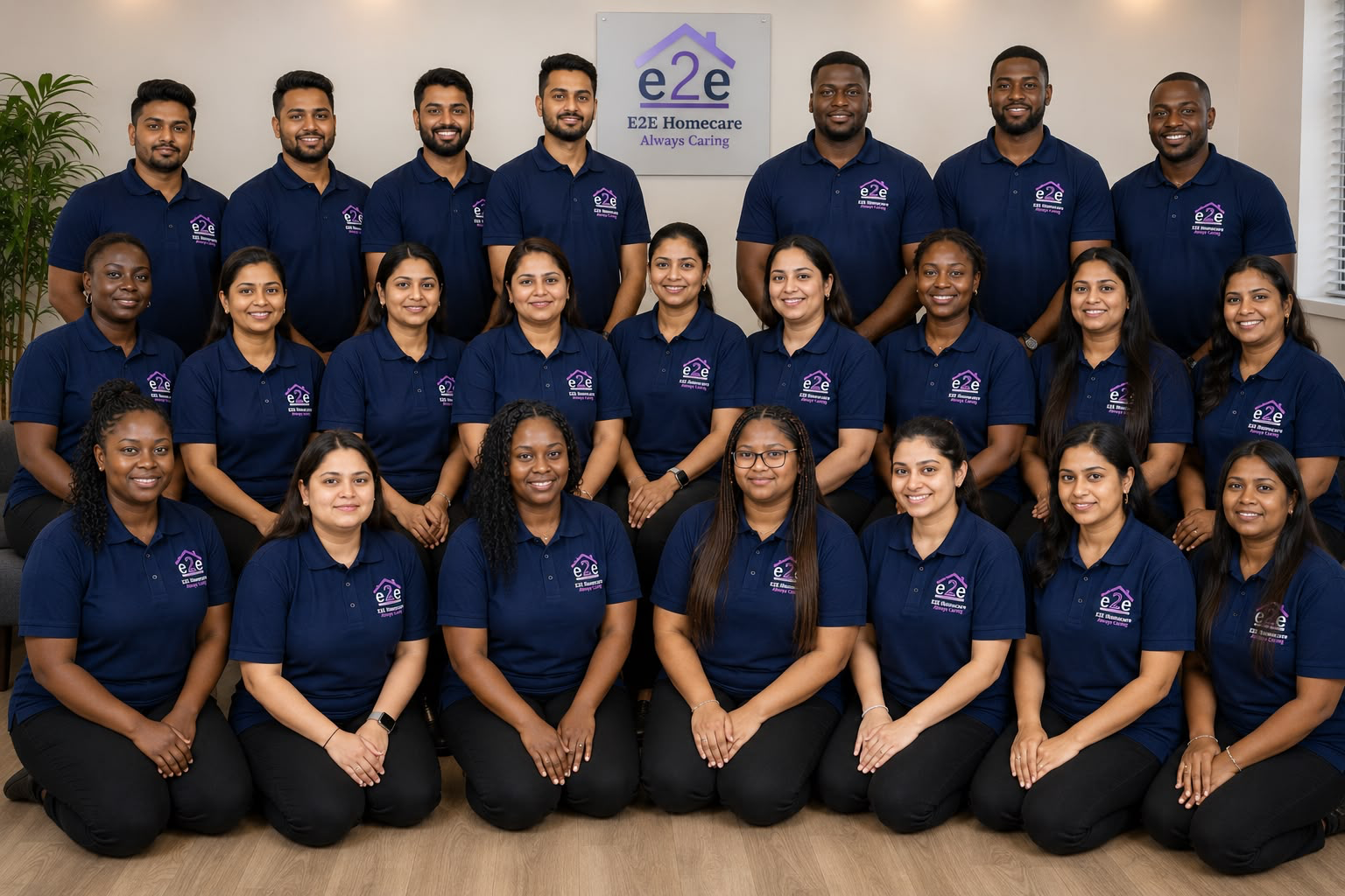 E2E Homecare care team in uniform